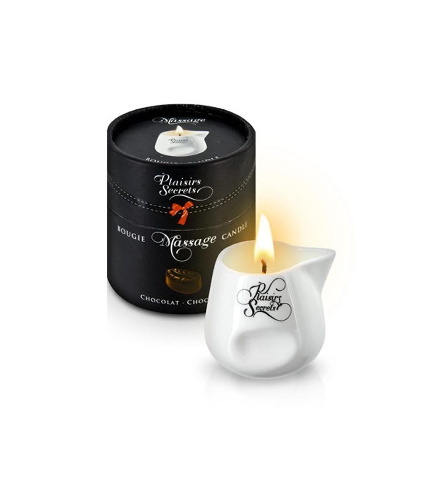 Shop Edible Chocolate Massage Candle in Ceramic Pot - 2.82fl oz | International Shipping Available - Buy Online on GoSupps.com