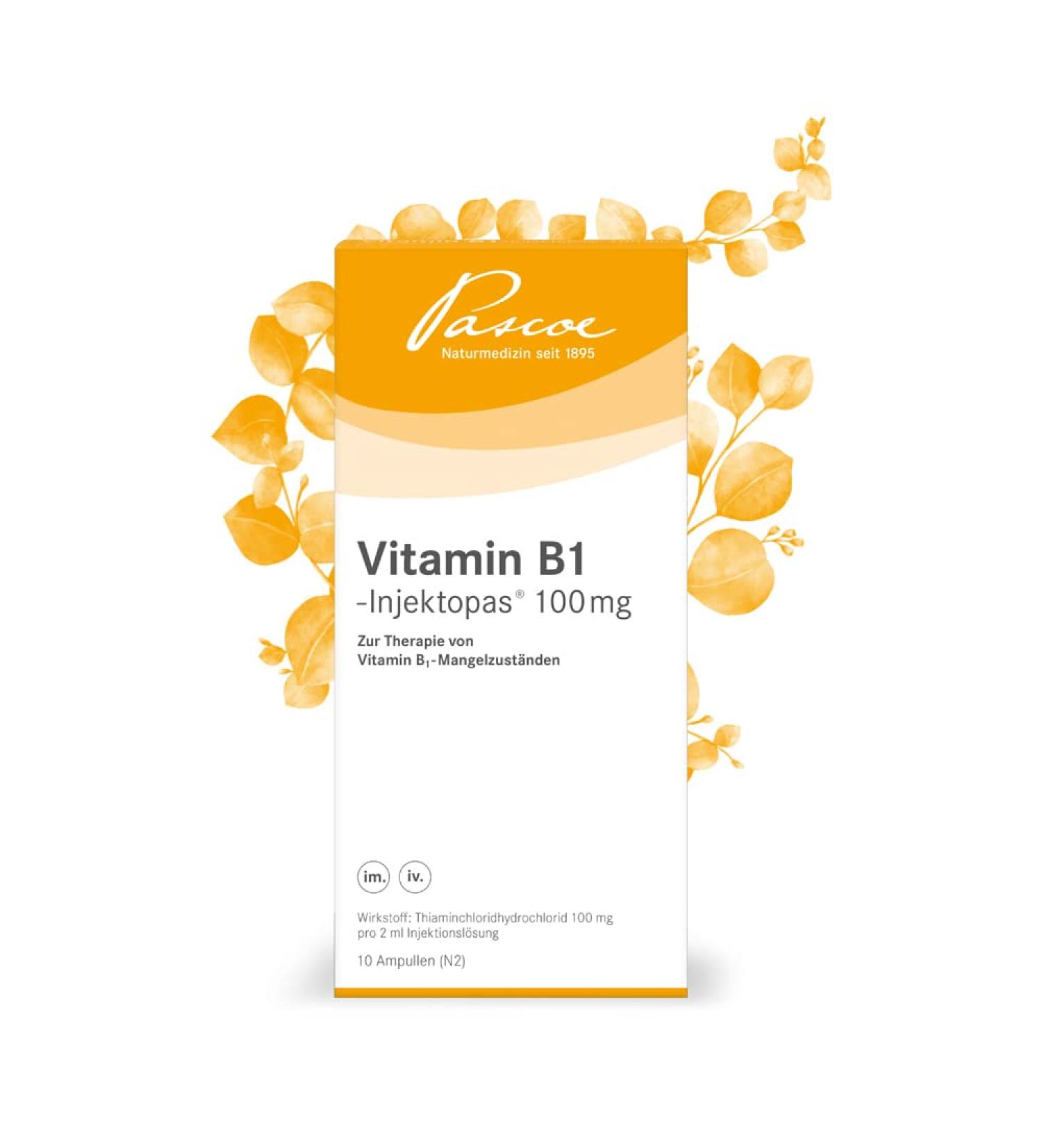 Buy VITAMIN B1 INJEKTOPAS 100 mg Injection Solution - 10x2 ml | Fast International Shipping - Buy Online on GoSupps.com