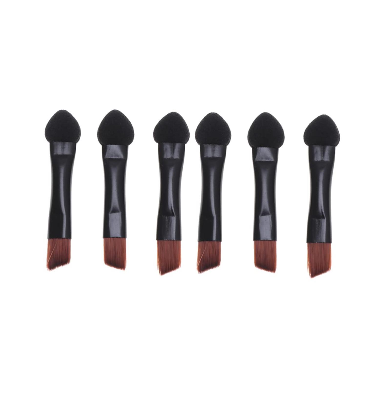 POPETPOP 20pcs Sponge Tool Brush Portable Black for Girls Eye Sided Makeup Double Shadow Applicator Women - Buy Online on GoSupps.com