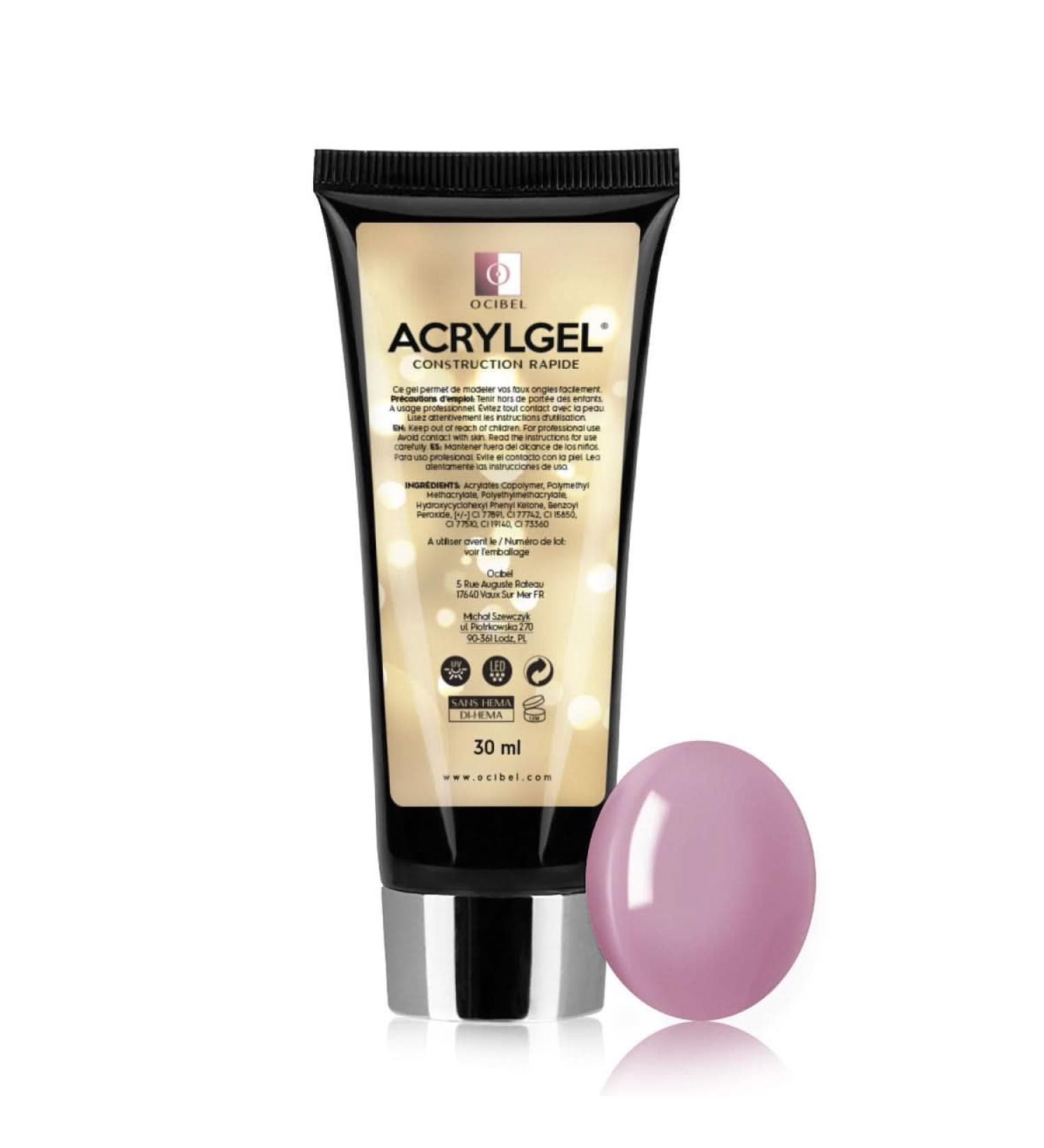  OCIBEL Ocibel France AcrylGel/AcryGel UV/LED Tube 30 g Without HEMA/DI-HEMA Nude 04 for Manicures False Nails and Nail Art - Buy Online on GoSupps.com