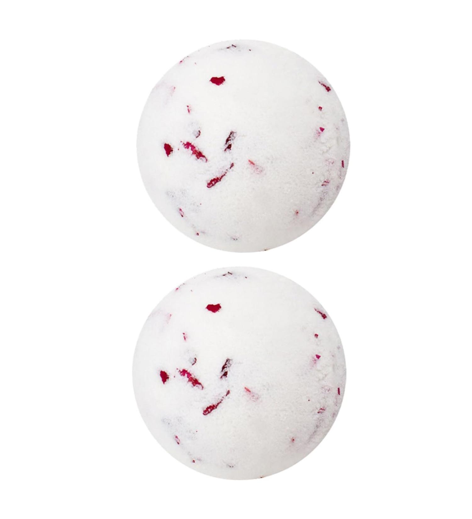 Beatifufu 2 Pieces Bubble Bath Ball Milk Bath Balls Rose Petals Organic Round Bath Bath Milk Moisturizing Bath Bomb Maker Essential Oil - Buy Online on GoSupps.com