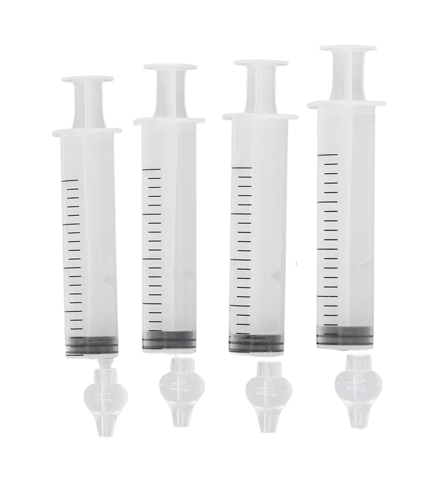 4Pcs 20ml Nasal Syringe with Safe Silicone Tip - Baby Nose Aspirator & Cleaner Tool - Buy Online on GoSupps.com