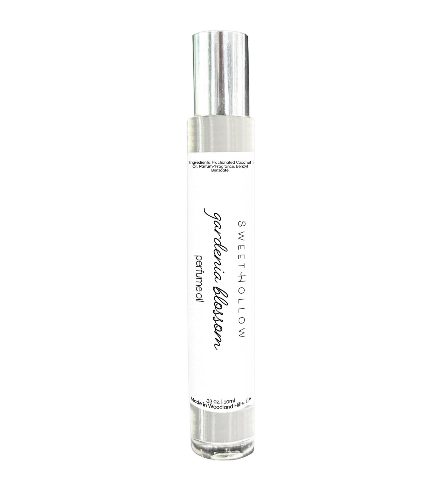 SweetHollow Gardenia Blossom Perfume Oil Made with Coconut Oil Infused with Essential Oils Long Lasting Highly Fragrant Floral Scented with Jasmine and Tuberose - Buy Online on GoSupps.com