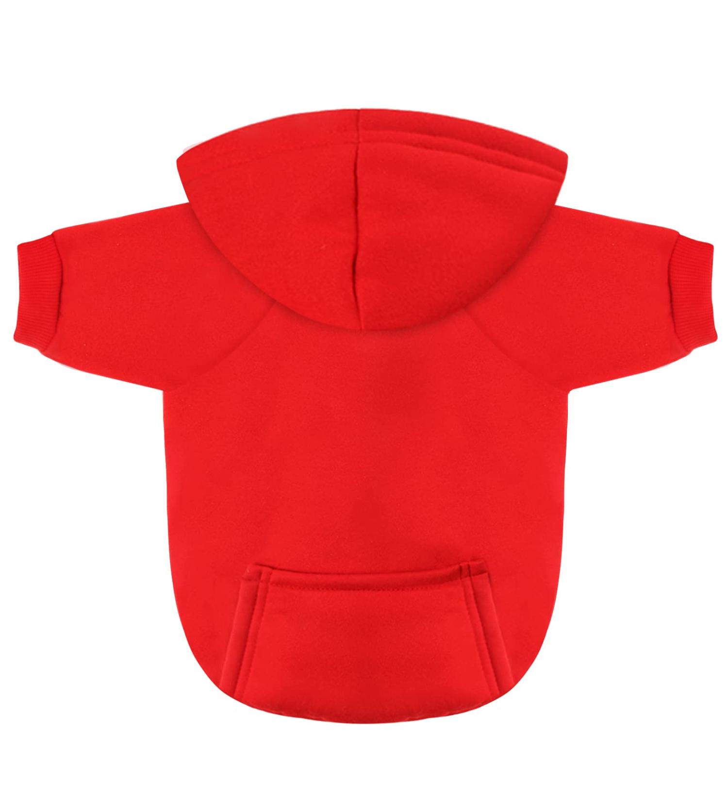 Idepet Dog Sweater - Warm Coat for Small Dogs & Cats | Chihuahua Puppy & Teddy Pudel | Red (L) - Buy Online on GoSupps.com
