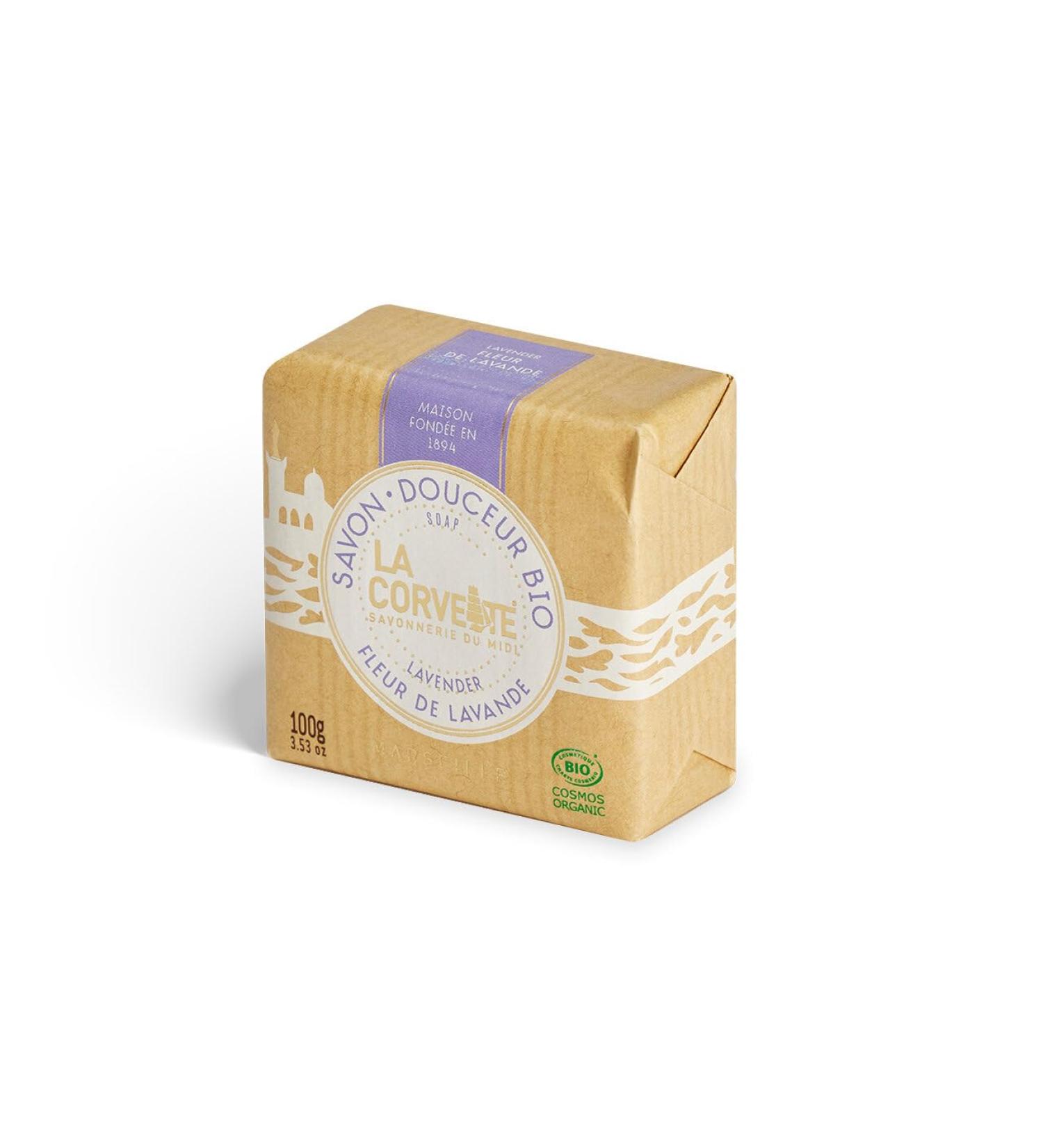 La Corvette Organic Lavender Soap Bar - Natural 100g | Eco-Friendly Skincare - Buy Online on GoSupps.com