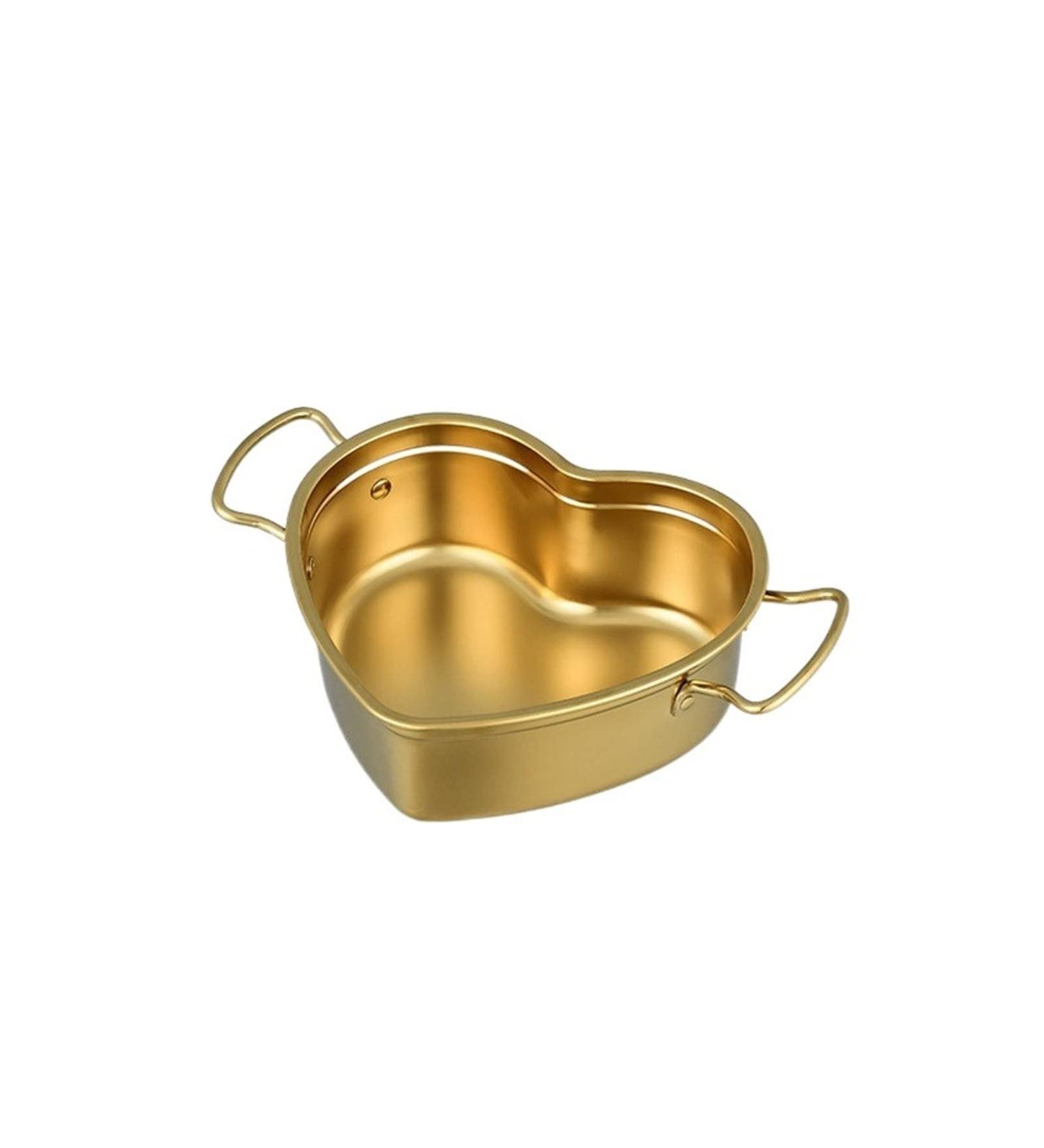 TREGOO Pan Heart-Shaped Stainless Steel Saucepan Kitchen Frying Pan Soup Ramen Seafood Cooking Pots Household Kitchenware Utensils - Buy Online on GoSupps.com