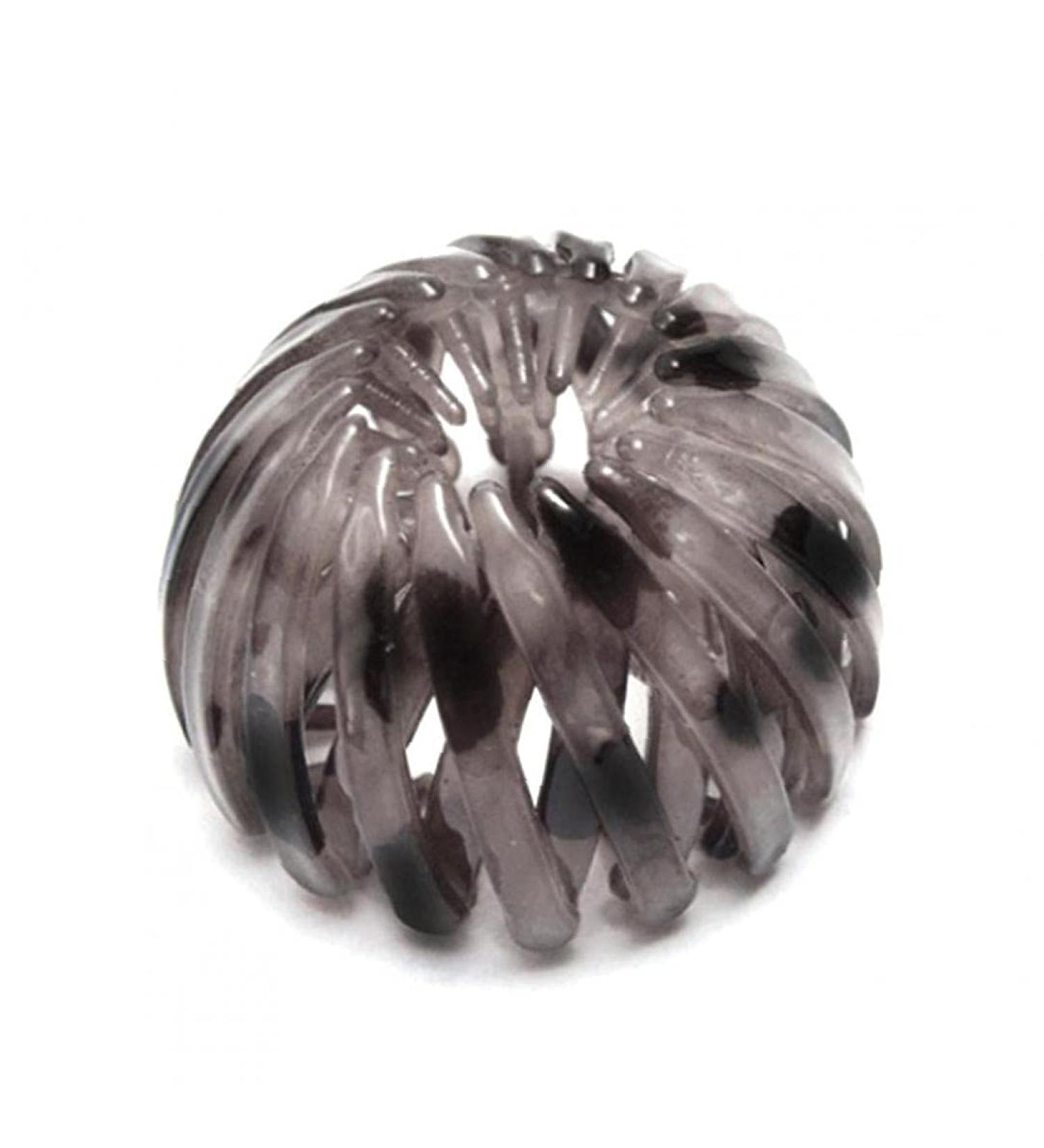UKD Retractable Hair Loops Bird Nest Shaped Hair Clips Hair Accessories Dark Coffee Hair Ring - Buy Online on GoSupps.com