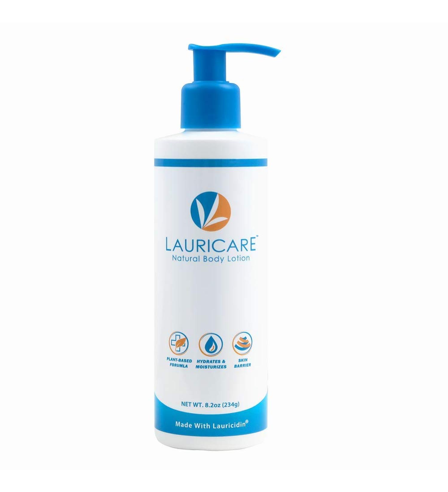 Natural Body Lotion with Lauricidin - Hydrating Formula for Dry Skin | International Shipping Available - Buy Online on GoSupps.com