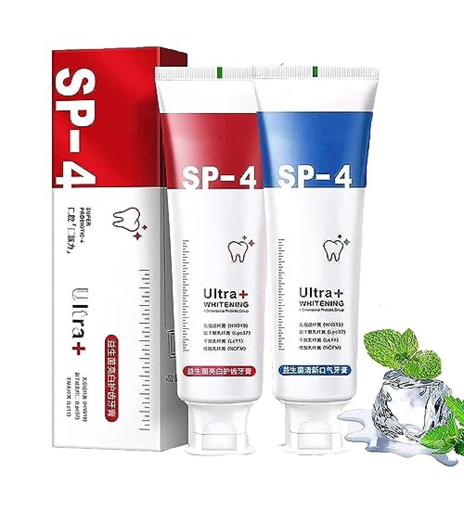 Fivfivgo 4TM Probiotic Whitening Toothpaste - Yayashi SP-4 Lightening Formula (A+B) | International Shipping - Buy Online on GoSupps.com