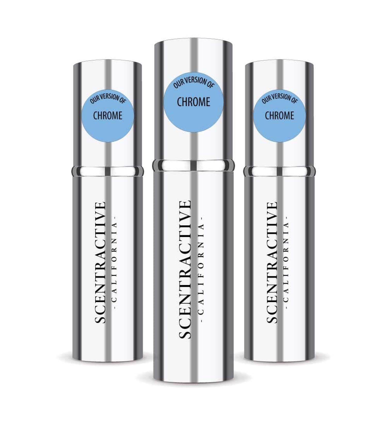 CA Perfume Impression of Chrome For Women & Men Replica Version Fragrance Dupes Concentrated Long Lasting Eau de Parfum Spray Refillable Atomizer Bottle 0.17 Fl Oz/5ml-X3 AZZR CHROME IMPRESSION 0.51 Fl Oz (Pack of 1) - Buy Online on GoSupps.com