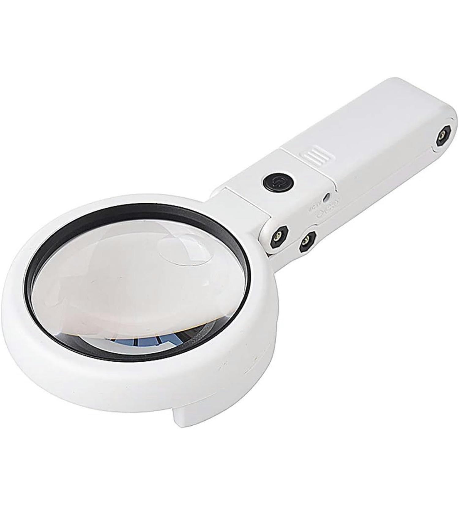Portable with Light and Stand 8 LED Handheld Foldable Reading Magnifier Full of Stars - Buy Online on GoSupps.com