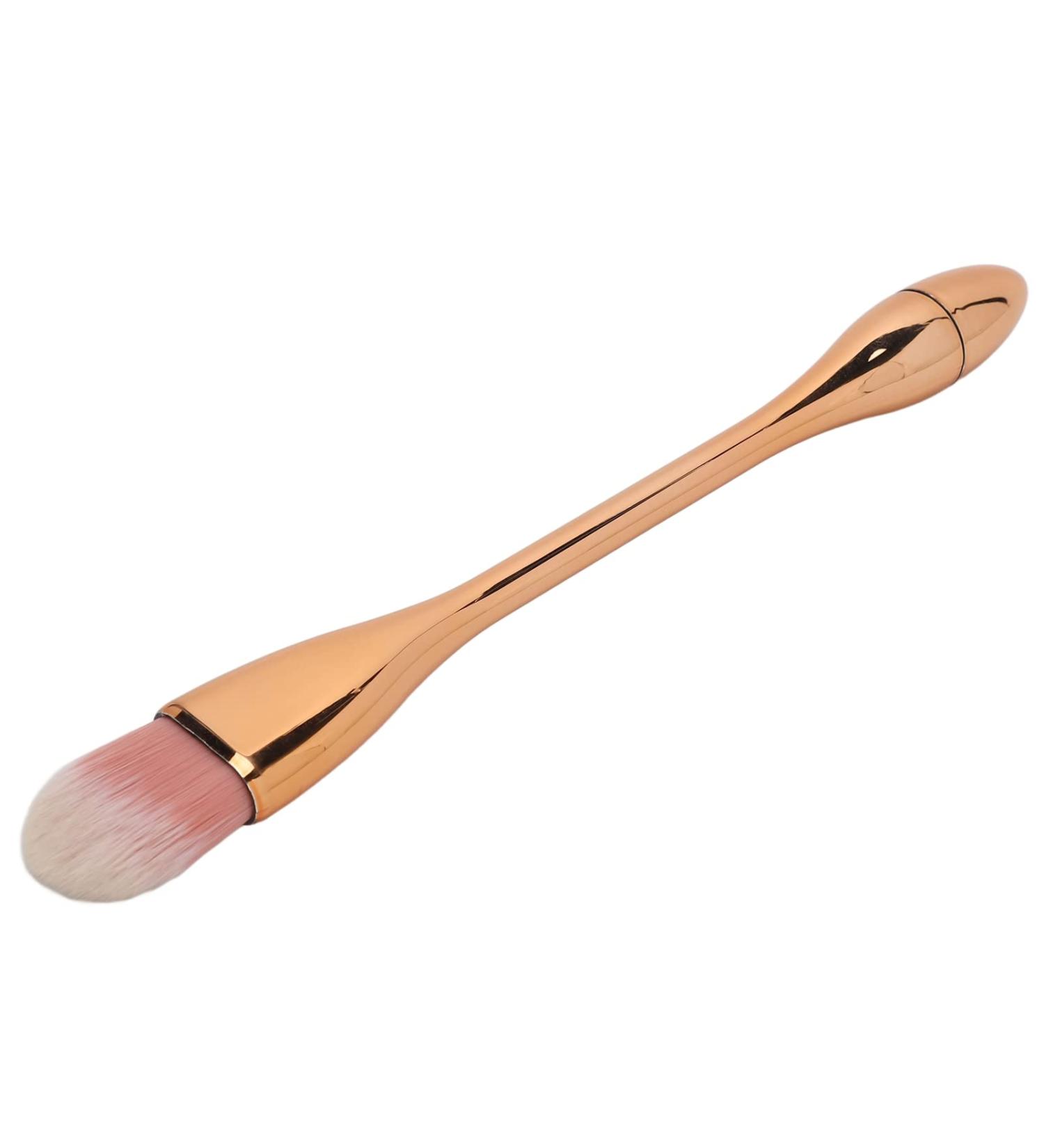 Buy Rose Gold Nail Dust Brush - Soft Fiber Blush Brush with Ergonomic Handle for Effortless Makeup Application | International Shipping Available - Buy Online on GoSupps.com