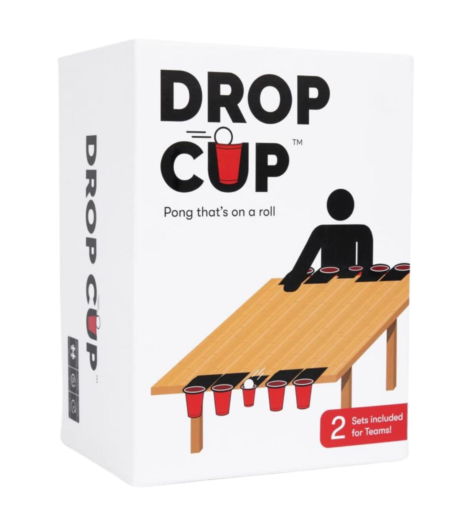 Drop Cup - Family Friendly Party Game for Adults - Pong On A Roll - Buy Online on GoSupps.com