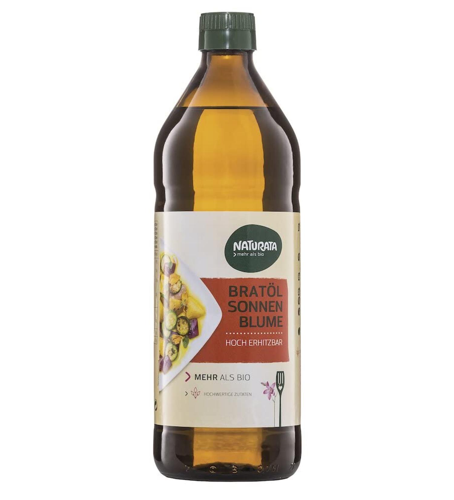 Naturata organic frying oil sunflower 'high oleic' deodorized (2 x 750 ml)