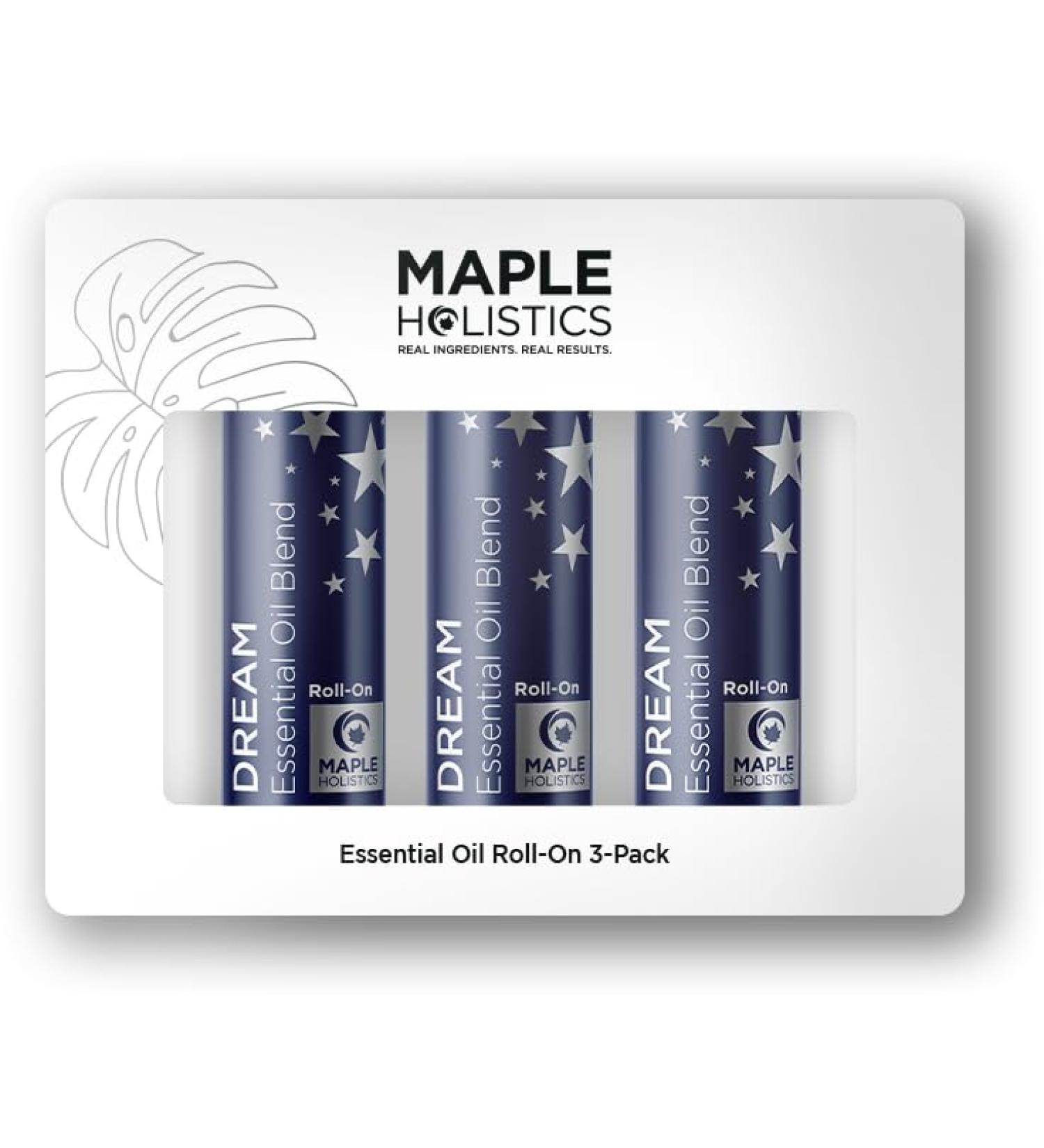 Sleep Essential Oil Roll On - Aromatherapy Blend for Restful Sleep | Calming Lavender Roman Chamomile & Sage - 3-Pack (0.33 Fl Oz - Buy Online on GoSupps.com