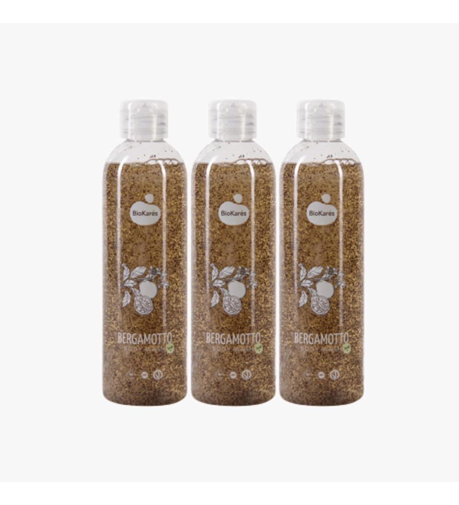 BioKares - Vegan Body Wash Scrub - 3x350ml
