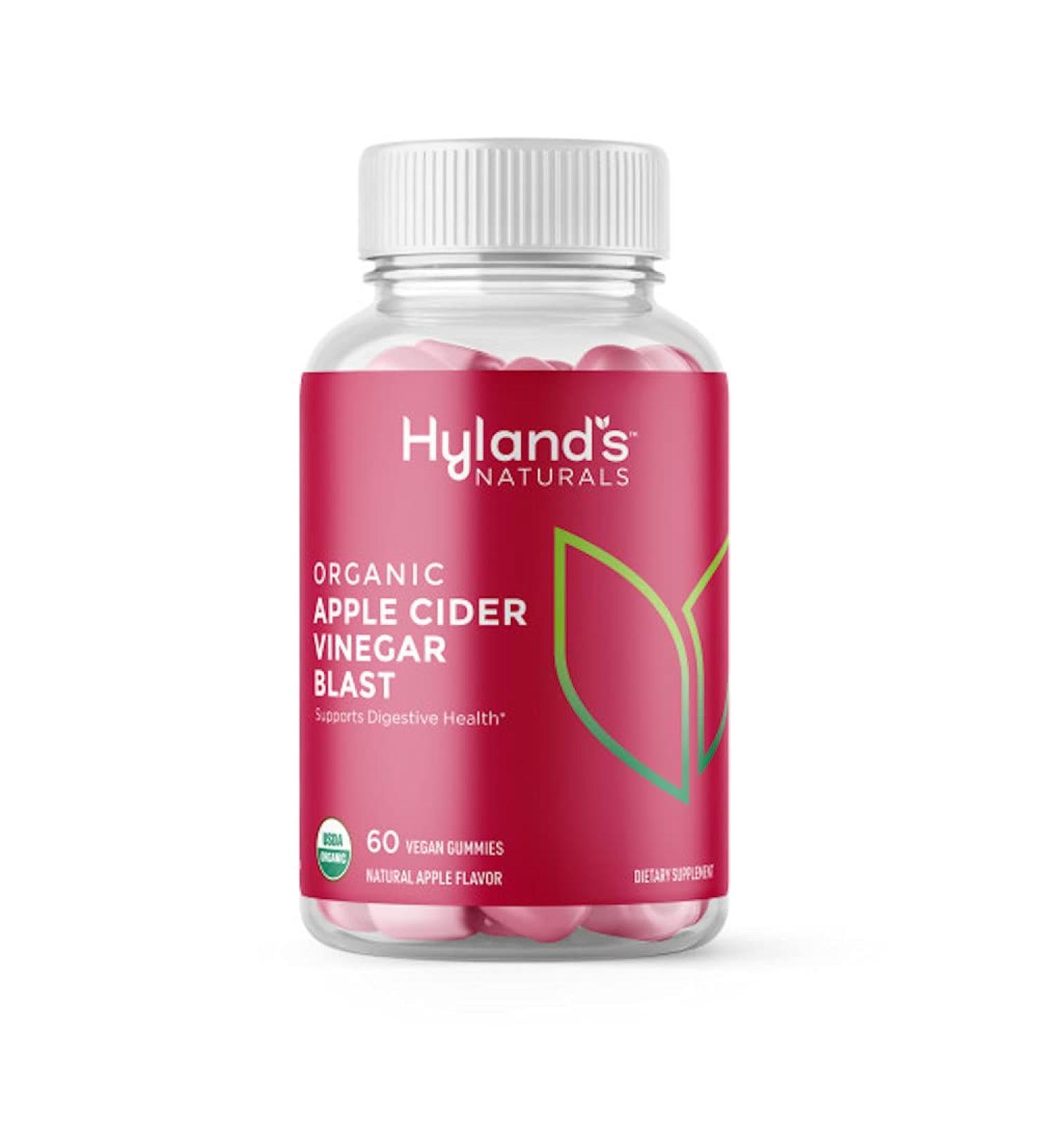Hyland's Naturals Organic Apple Cider Vinegar Blast Gummies - 60 Vegan ACV Gummies for Digestive Health Support - Buy Online on GoSupps.com