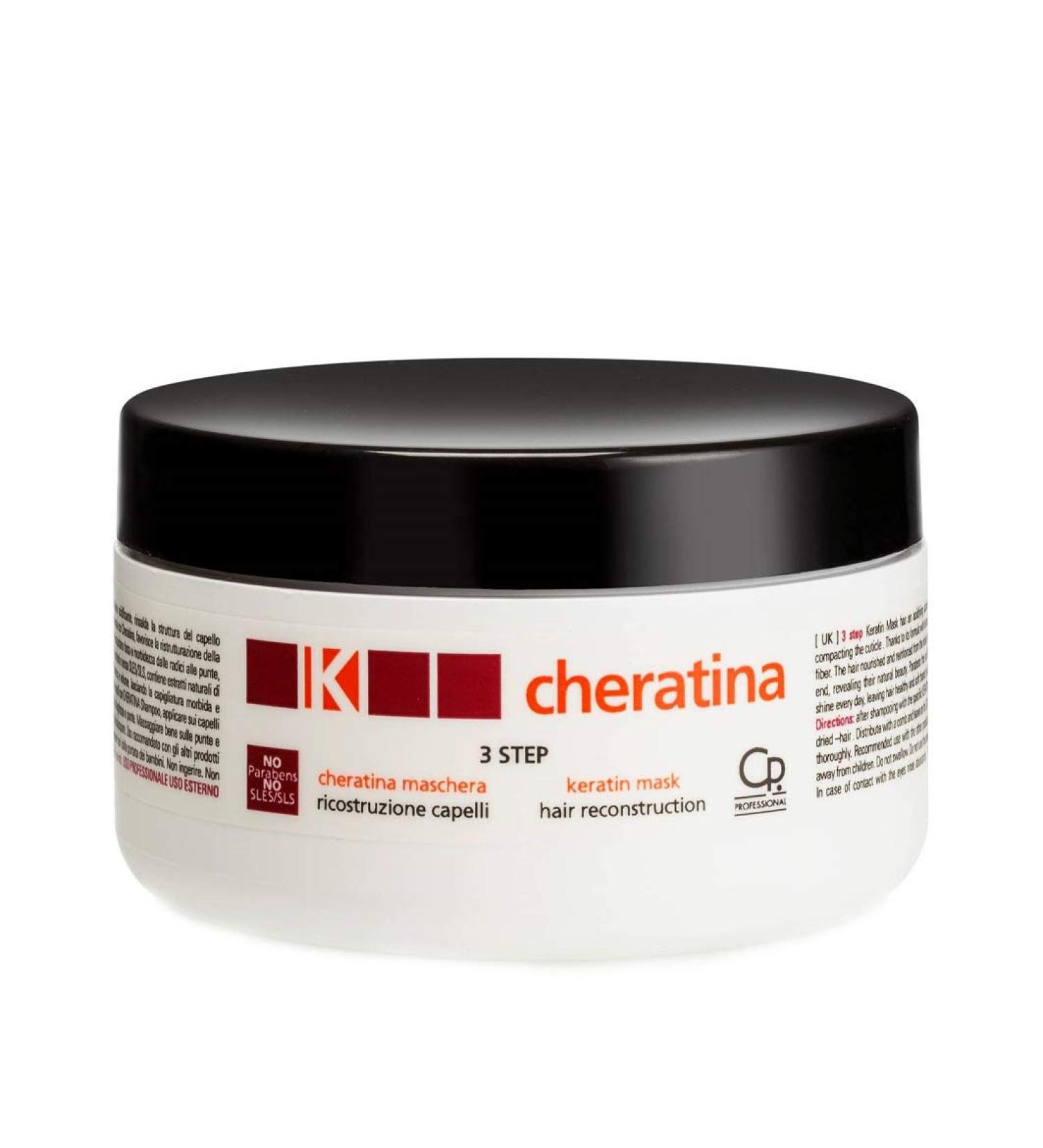 Professional K-Cheratina Hair Reconstruction Mask - 300 ml | Keratin Therapy for Damaged Hair Repair & Hydration - Buy Online on GoSupps.com