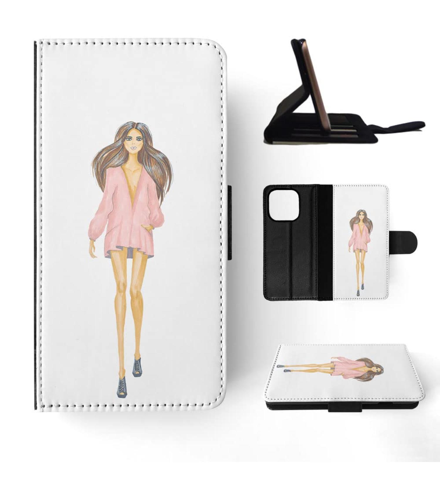 2 Pack Flip Case for iPhone 14 Pro - Fashion Girl Design - Stylish & Durable - Buy Online on GoSupps.com