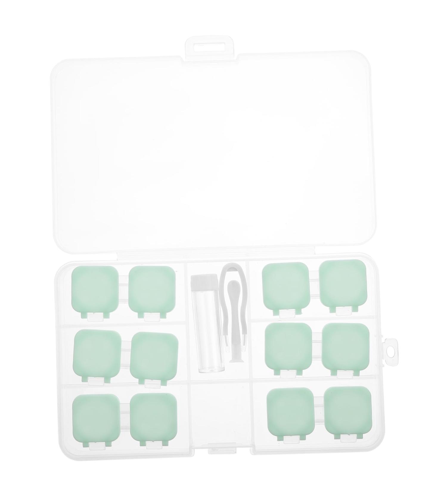 SOLUSTRE Contact Lens Container Tool Set - Multipurpose Travel Care Supplies - Green Box (6x3x3cm) for International Shipping - Buy Online on GoSupps.com