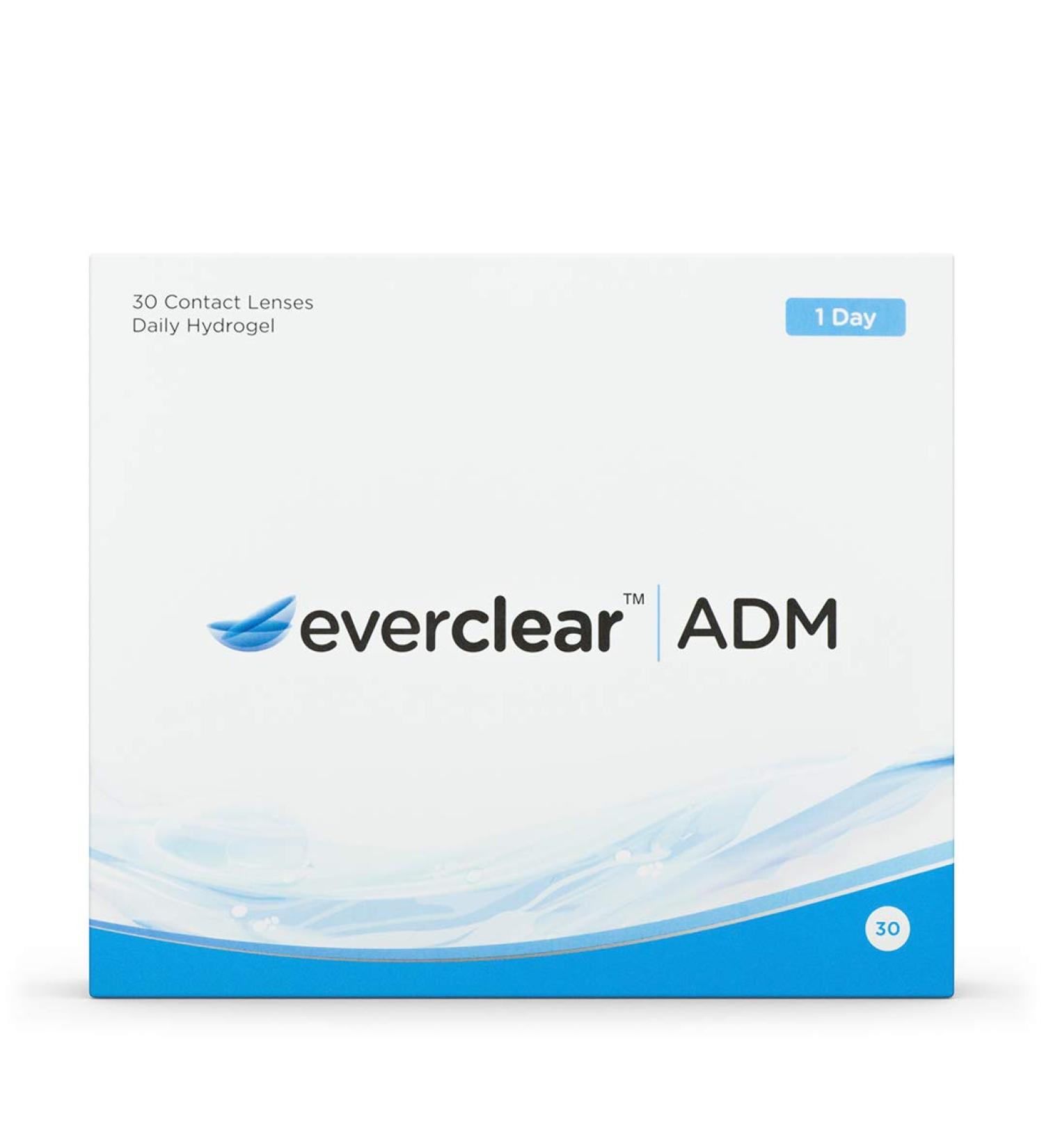 Everclear ADM Daily Soft Lenses - 30 Pack - BC 8.6 DIA 14.2 -9.50 Diopters - International Shipping - Buy Online on GoSupps.com