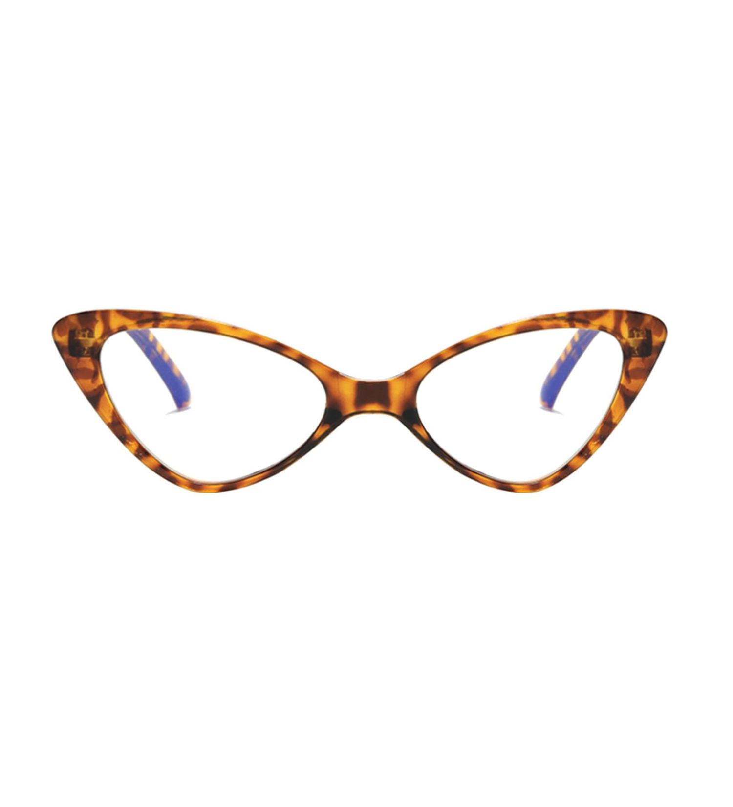 Men's Cat Eye Anti Blue Light Reading Glasses | Retro Design | 3.0x Brown | Fashion Visual Aid & Anti Fatigue - Buy Online on GoSupps.com