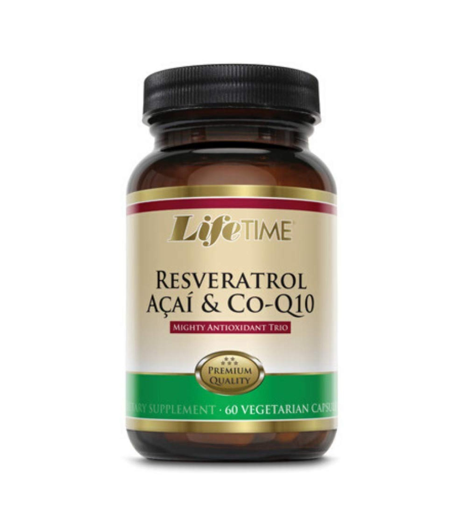 LIFETIME Resveratrol Acai & CoQ10 Veg Cap (Btl-Glass) | 60ct