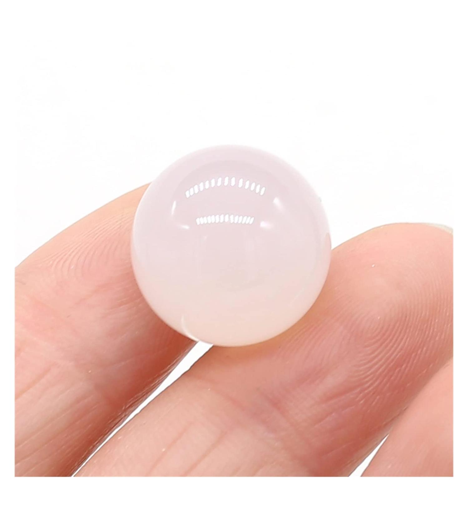 Natural Crystal Rough 16mm Round Natural Crystal Quartz Transfer Ball Polished Gemstone Beads Specimen DIY Jewelry Home Natural Stone (Color : Grey Agate Size : 1PC) - Buy Online on GoSupps.com