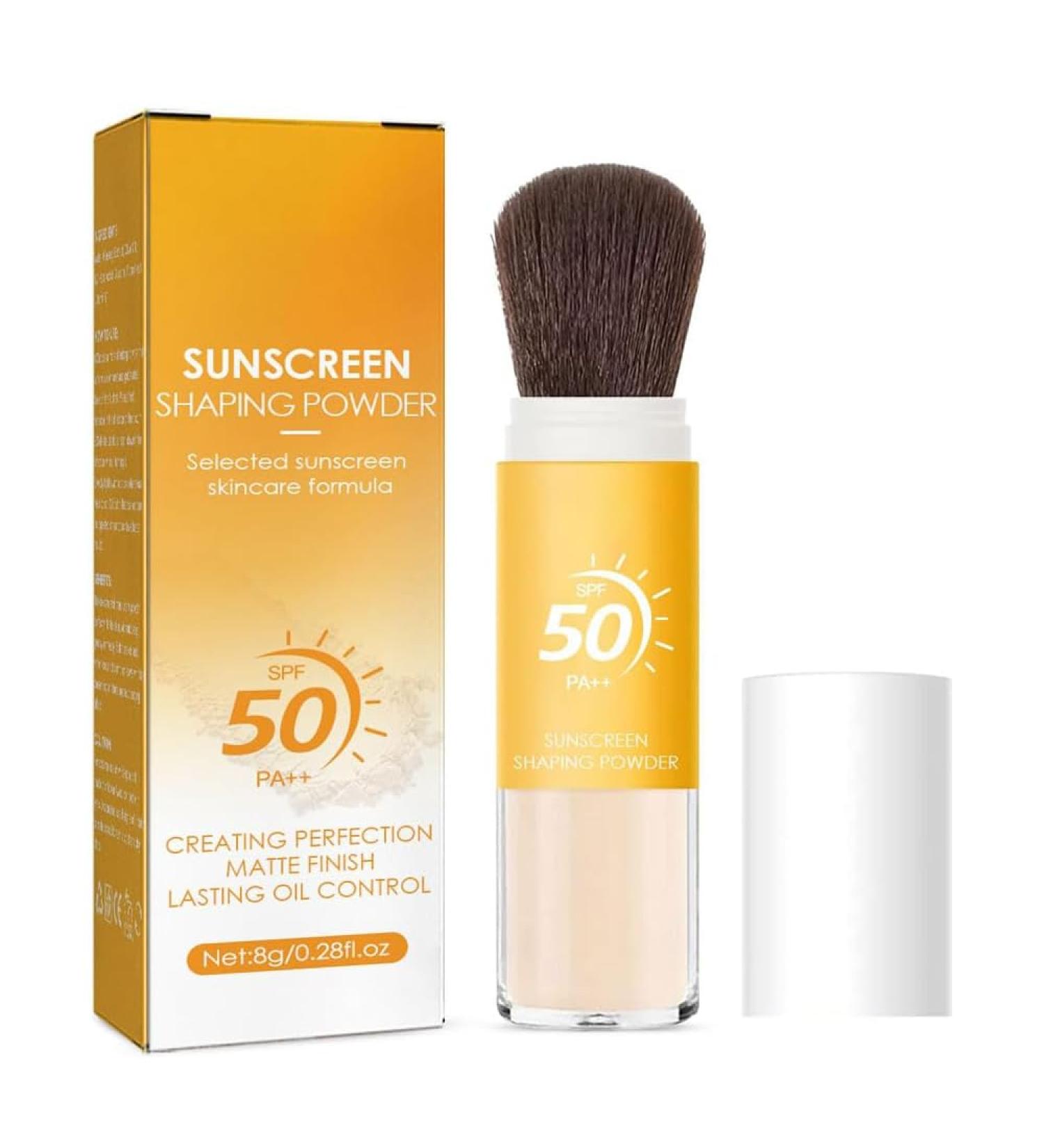 Mineral Sun Protection Fixing Powder SPF 50 - Oil-Control Long-Lasting & Breathable | Natural Sun Protection Primer - Buy Online on GoSupps.com