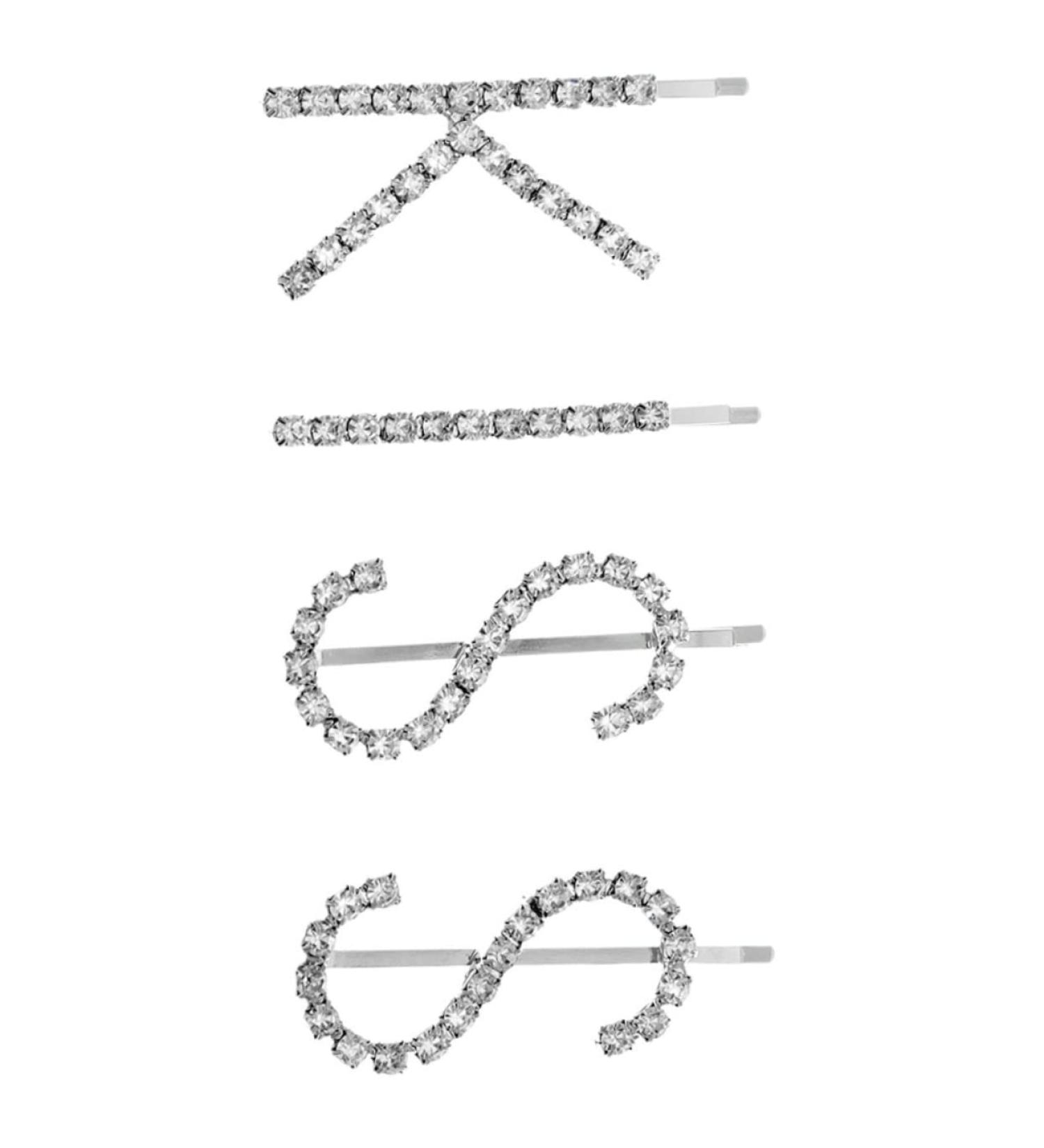 Mikinona 1 Set Kiss Hairpin Letter Hair Accessories Girl Hair Accessories Vintage Letter Hairclips Wedding Hair Sticks Hair Pin Clips for Thick Hair Styling Clip Rhinestones Child Metal - Buy Online on GoSupps.com