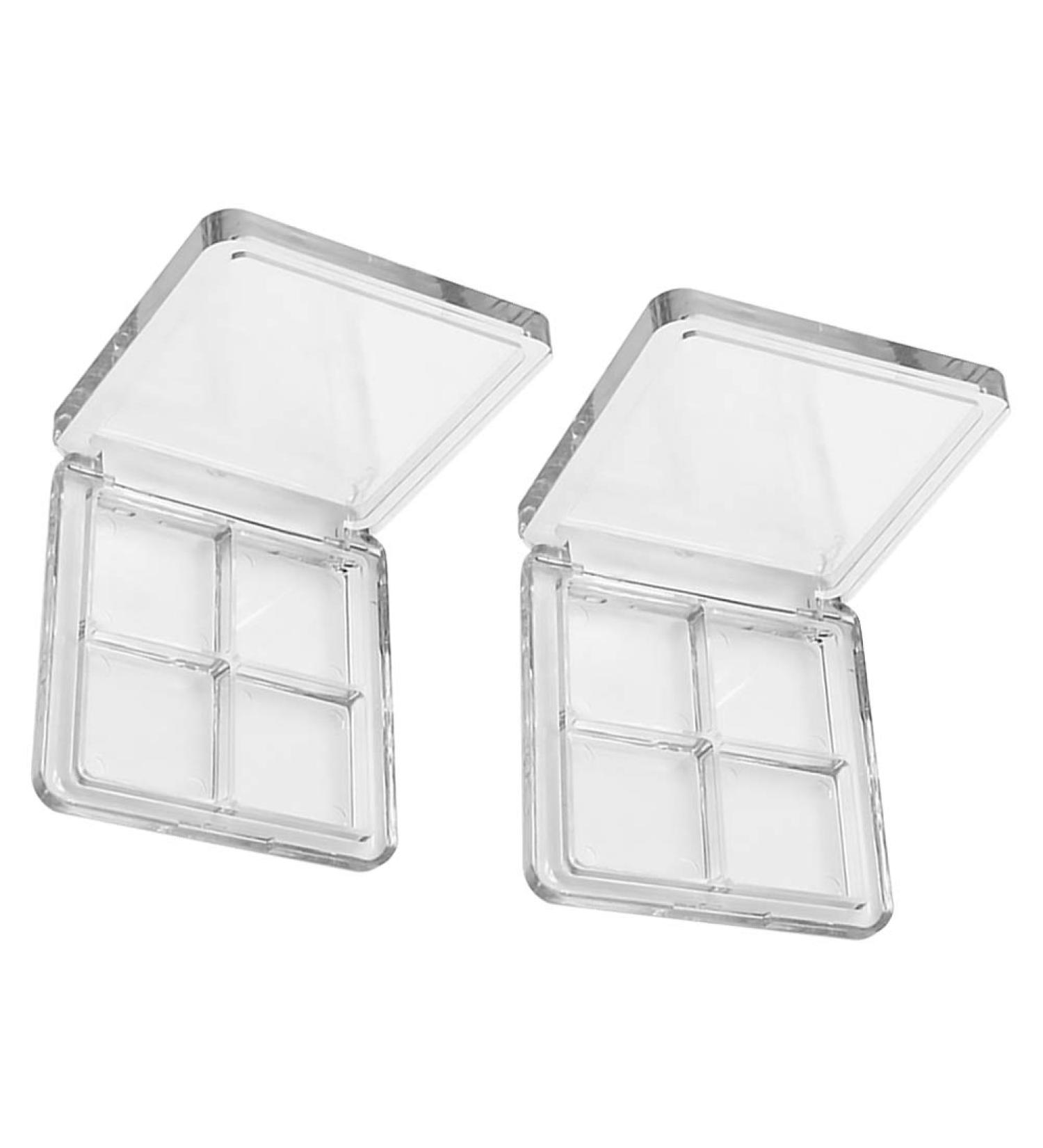 2PCS Empty Eyeshadow Dishes DIY Eyeshadow Palettes Eyeshadow Subpackaging Boxes for Women Girls Ladies - Buy Online on GoSupps.com