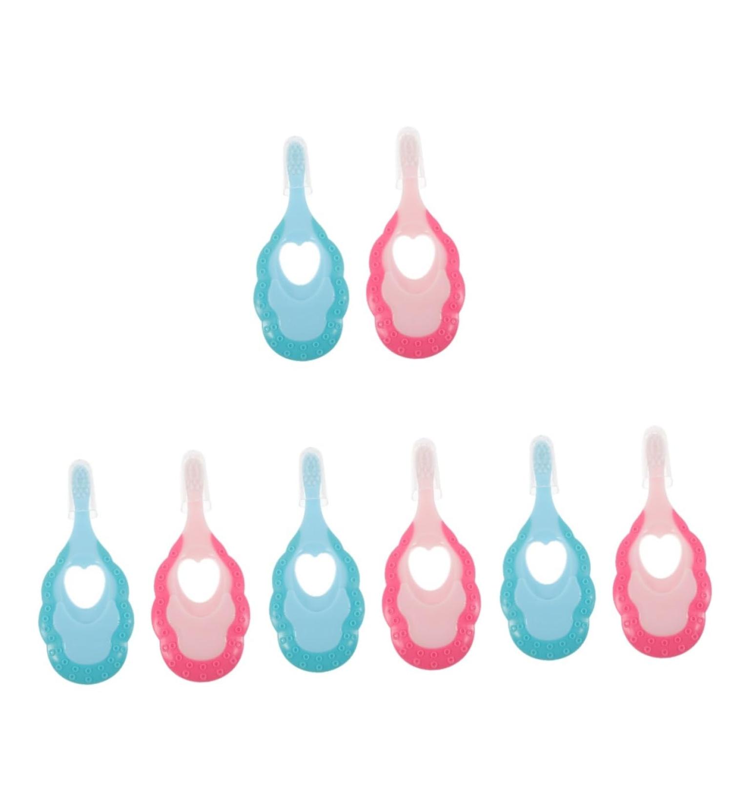 Magiclulu 8 STK Baby Toothbrush Set - Travel-Friendly Kids Toothbrushes & Children's Oral Care Accessories - Buy Online on GoSupps.com