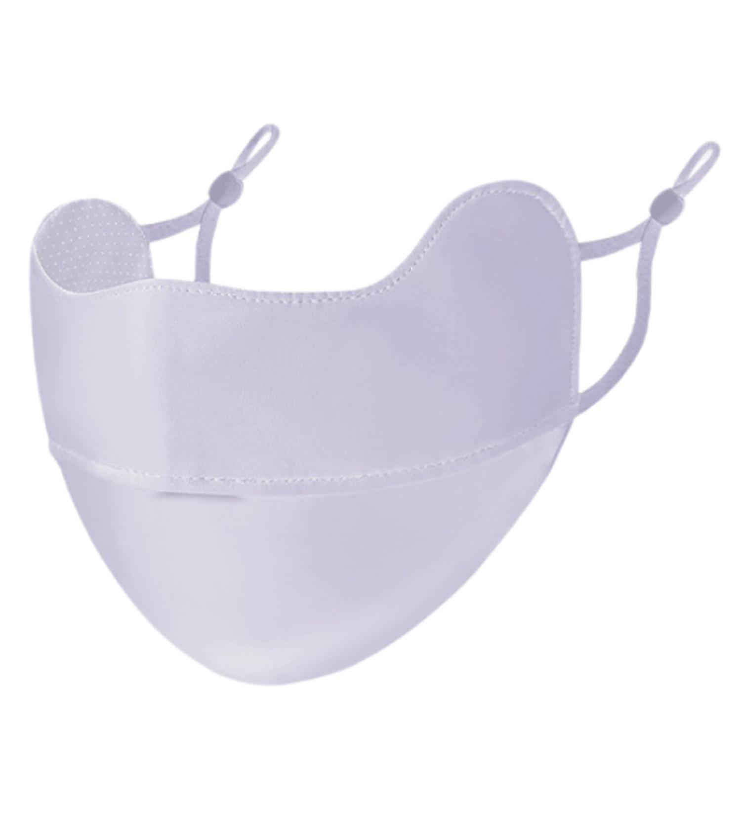 UV Protection Masque - Breathable Ice Silk Face Shield | Reusable 3D Sun Shield Face for Women Face for Fishing Hiking Cycling Eye Protection Purple - Buy Online on GoSupps.com