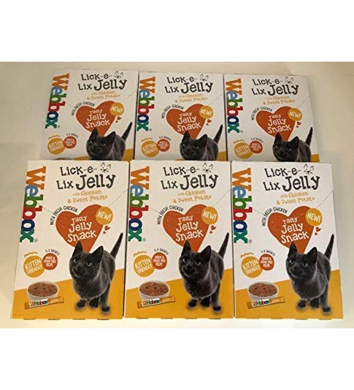 Webbox Lick-e-Lix Jelly with Chicken and Sweet Potato (Pack of 6)