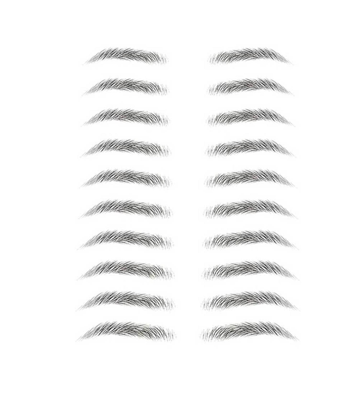 Stick On Eyebrows Temporary Brows - 3D Peel Off Long Lasting Waterproof Natural False Eyebrows Makeup Sticker For Eyebrow Grooming Shaping Frifer - Buy Online on GoSupps.com