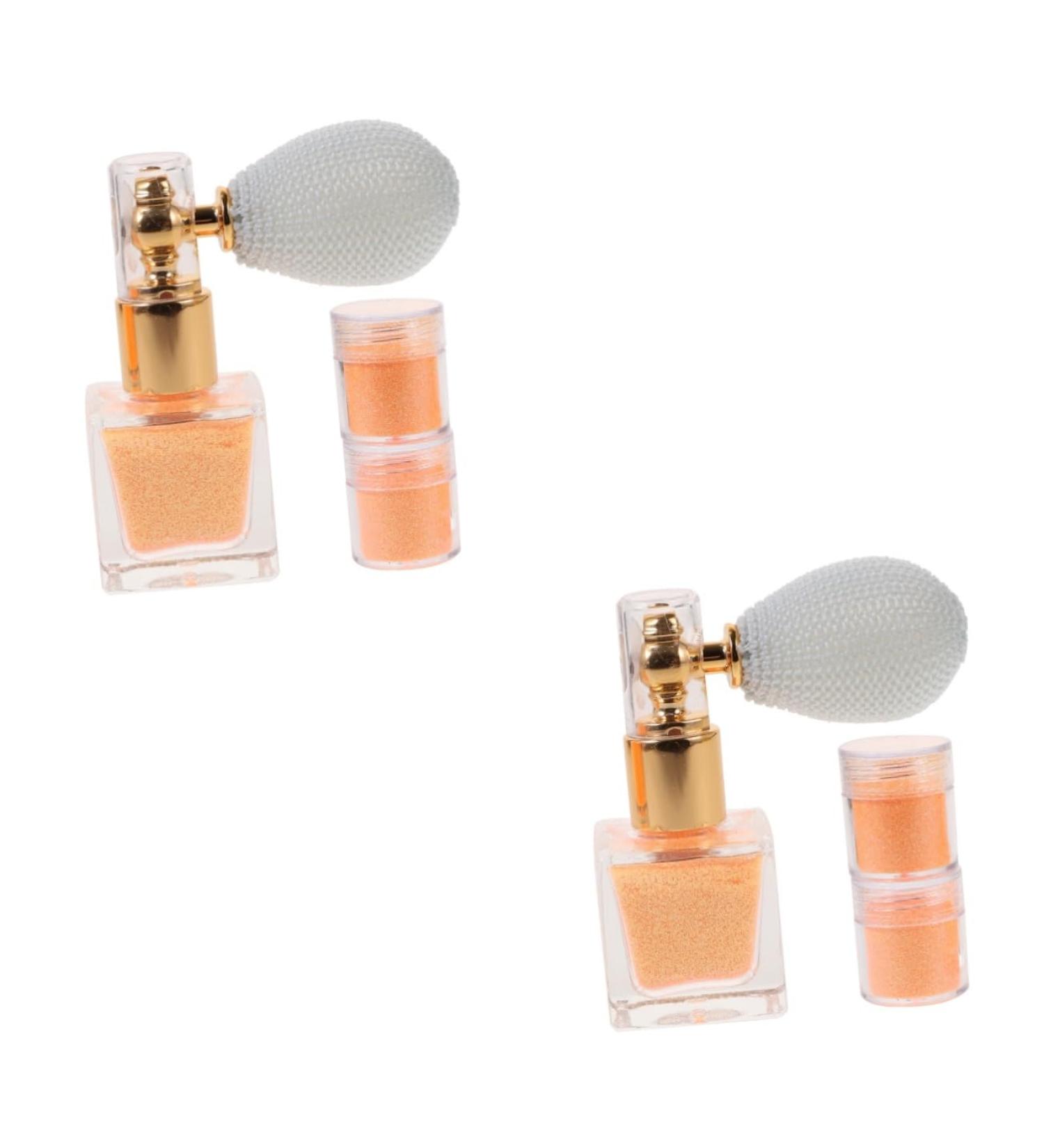 FOMIYES 2 Sets Glitter Powder Orange Powder Body Powder Nail Powder Glitter Highlight Spray Flash Shimmer Orangex2pcs 7.4X6.8CMx2pcs - Buy Online on GoSupps.com