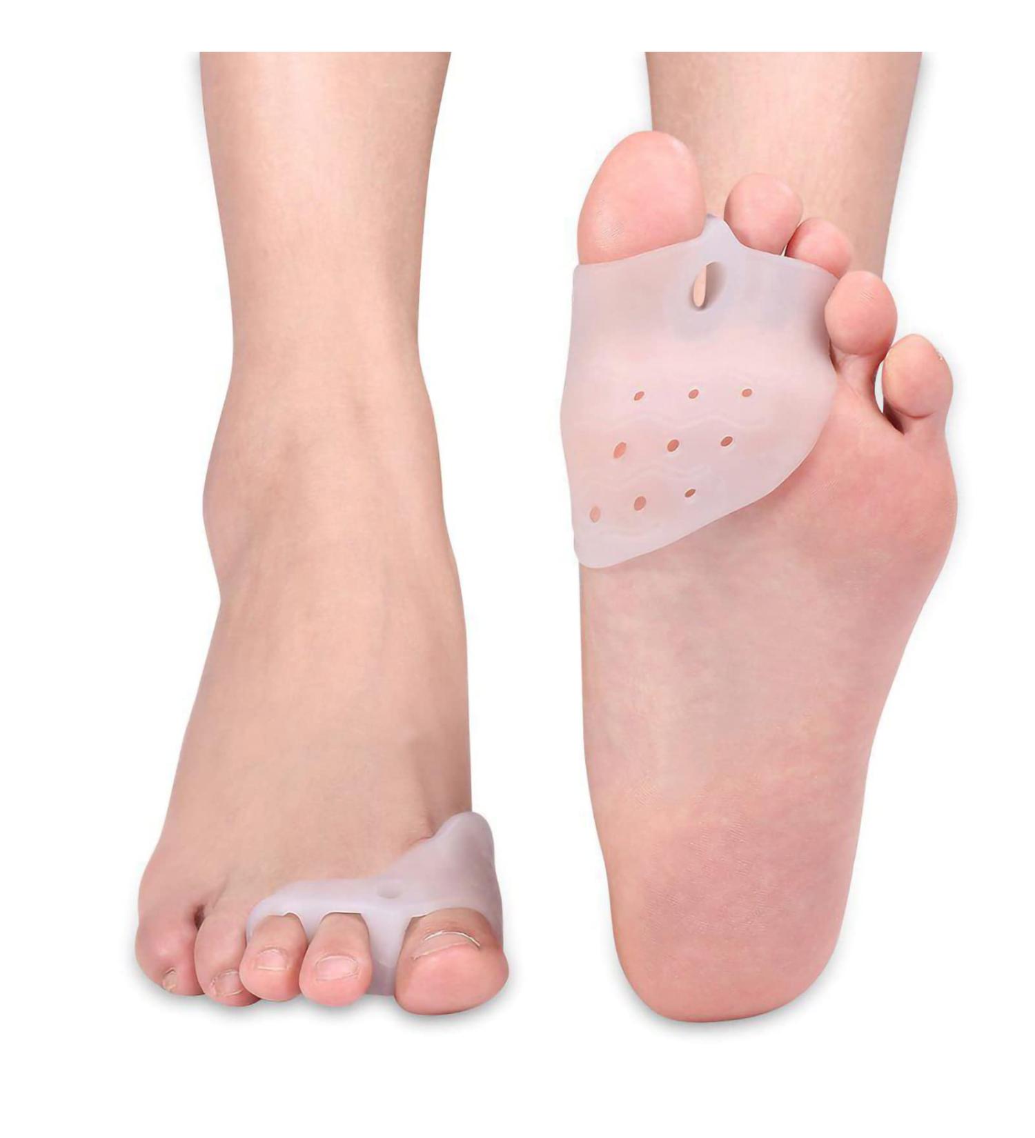 BOROCO Gel Toe Spreader for Hammer Toe Relief | Bale Correction & Cushion Support | Adjustable Flat Iron for Large Toes - Buy Online on GoSupps.com