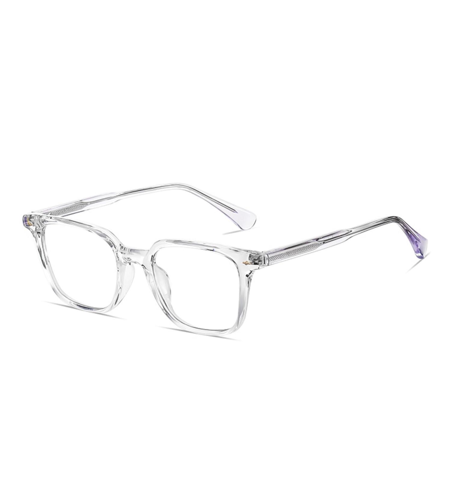 Buy Pin Temple Square TR90 Frame Blue Light Blocking Glasses for Women & Men - Anti UV Computer & Reading Glasses - Clear 44mm International Shipping Available - Buy Online on GoSupps.com