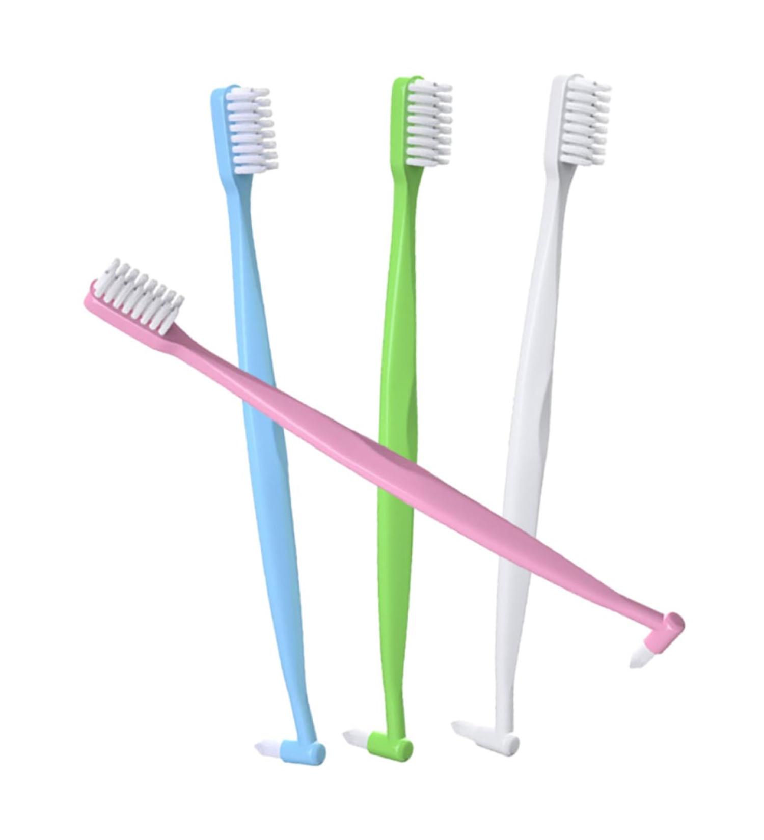 Buy Minkissy 4-Piece Double-Sided Conical Toothbrush Set - Travel-Friendly Manual Cleaning Brushes for Home Use - Buy Online on GoSupps.com