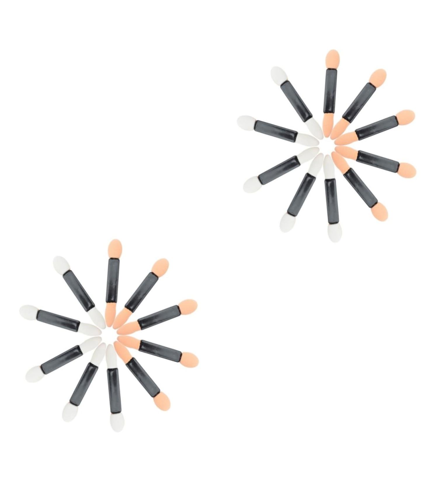 Ipetboom 100 pcs Makeup Dual Shadow Tool Portable Sponge Brush Eye for Girls Sided Applicator Women mediumx2pcs Assorted Colorx2pcs - Buy Online on GoSupps.com