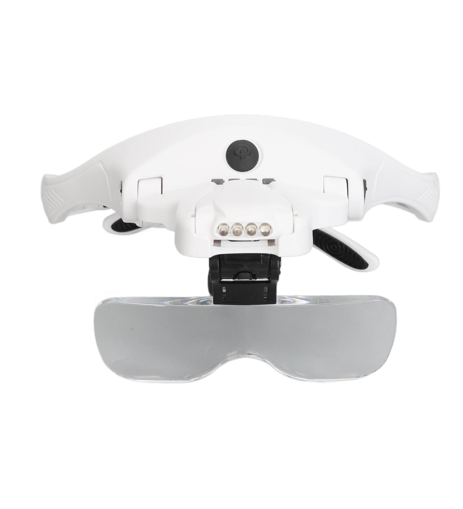 LED Headband Magnifier High Definition 5 Groups Optical Lens Headband Magnifier Multifunction Rechargeable Hands Free 5H Hardness for Reading - Buy Online on GoSupps.com