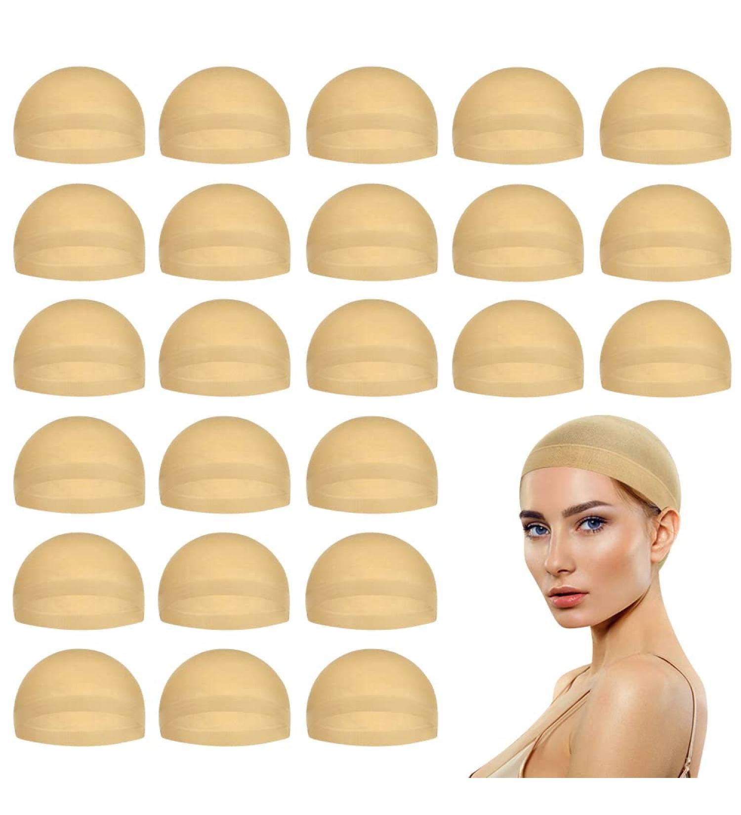 MYKURS Wig Caps - Neutral Nude Beige Stocking Caps for Women | 24 Pack - Ideal for Wig Wearers & Seamless Comfort - Buy Online on GoSupps.com