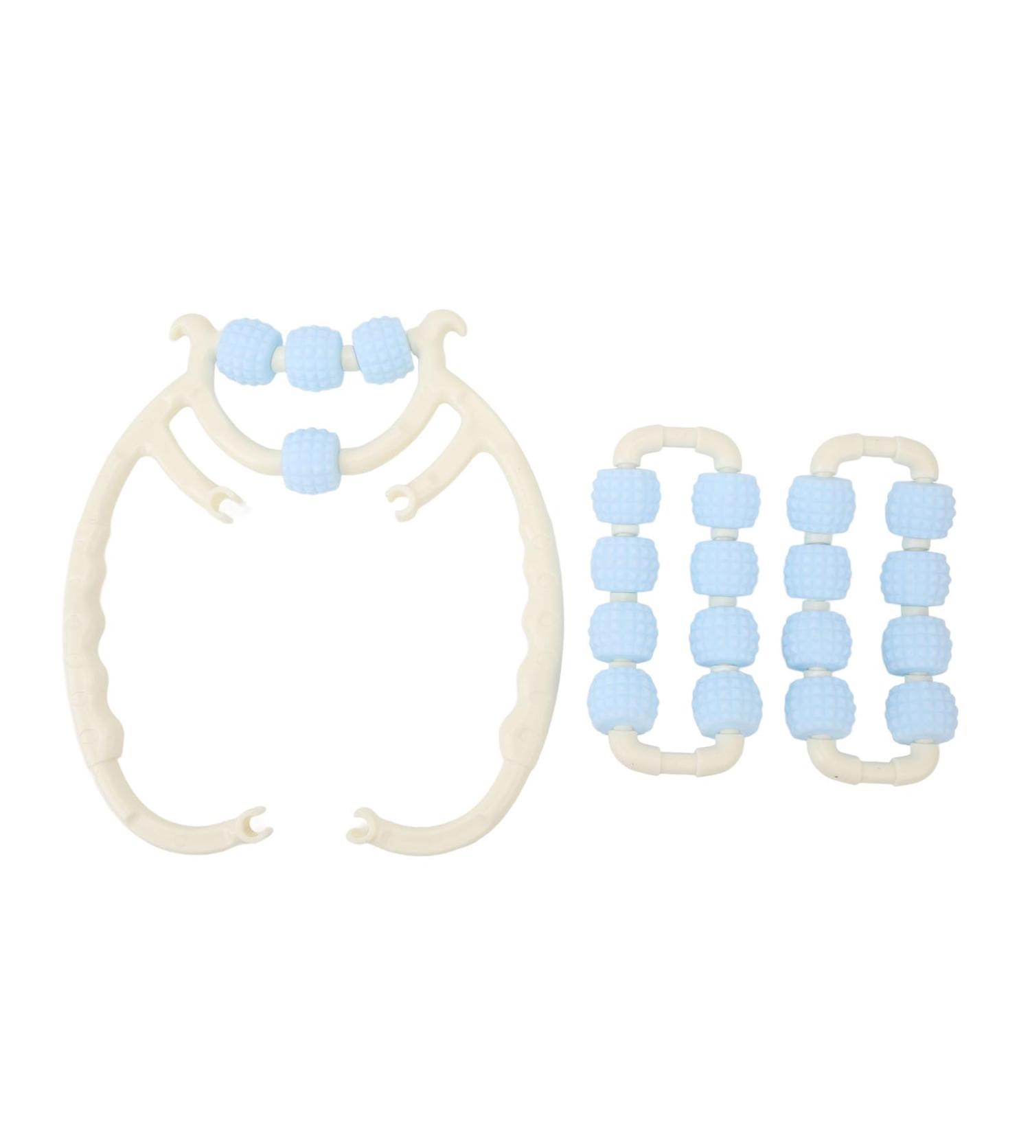 Hokzyhouse Blue Massage Bars - 20 Roles Muscle Scooter Device for Fatigue Relief | Versatile Circular Massage for Legs Neck Hands & Arms - Buy Online on GoSupps.com