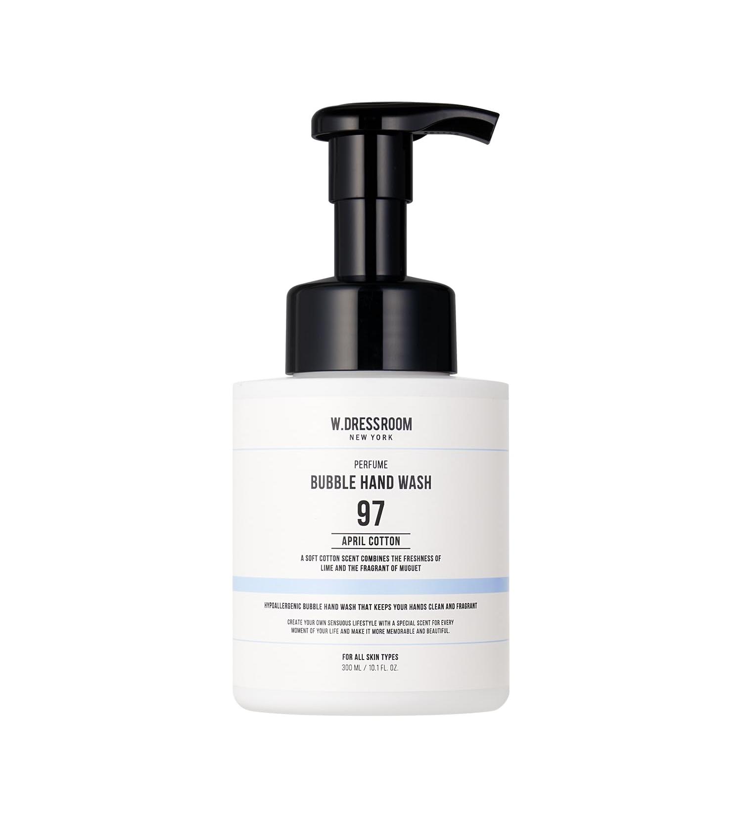 W.Dressroom Bubble Hand Wash Moisturizing & Refreshing (No.97 April Cotton 10.1 Fl oz)