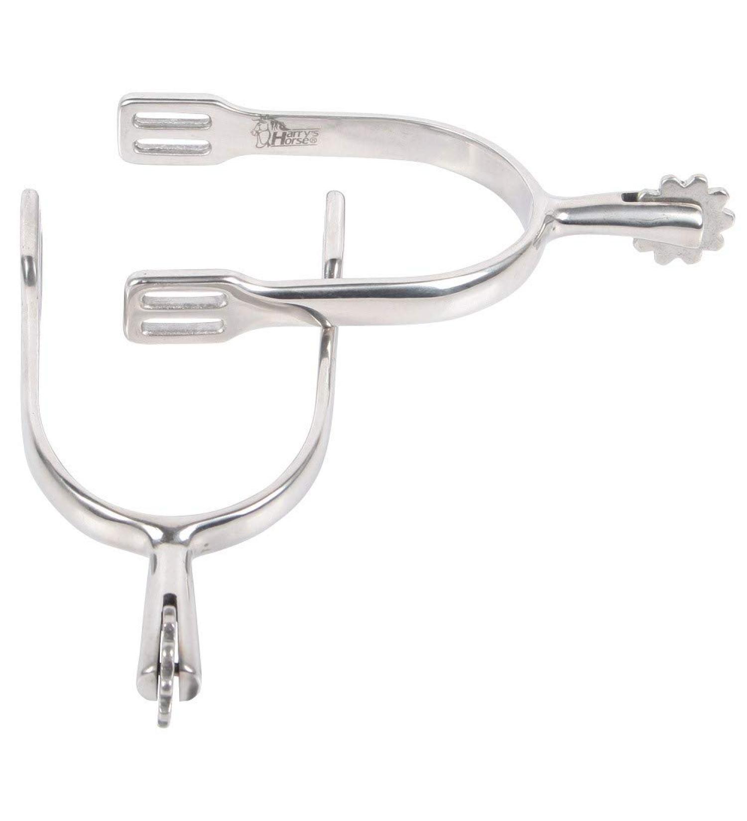 Harrys Horse Spurs Stainless Steel Schultheiss D30/M Grey
