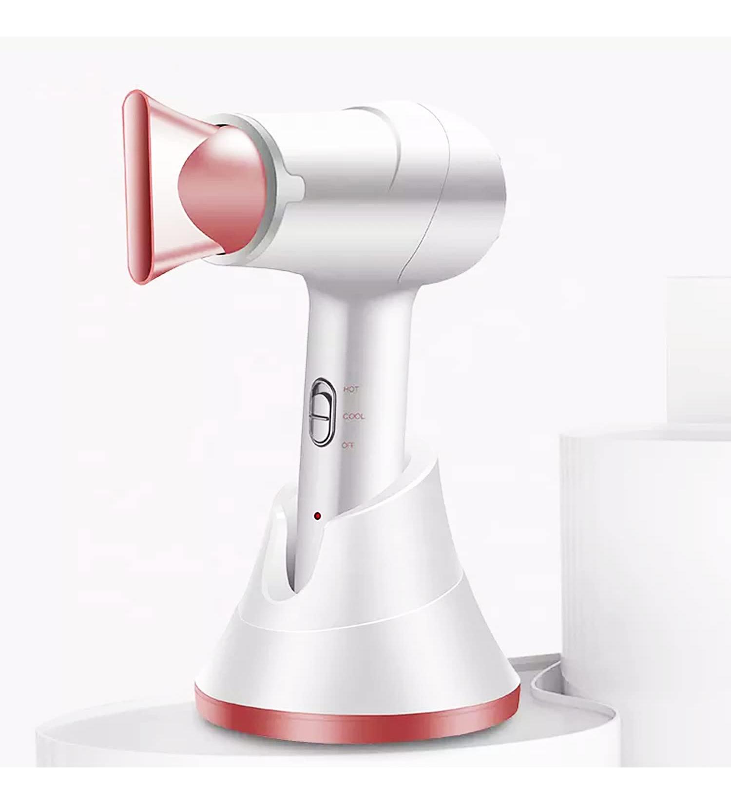Cordless Hair Dryer Rechargeable Hair Dryer w/Hot & Cold Air & Built-in 5000mAh Battery Portable Travel Blow Dryer for Women Infants Kids Outdoor Camping Beaches White - Buy Online on GoSupps.com