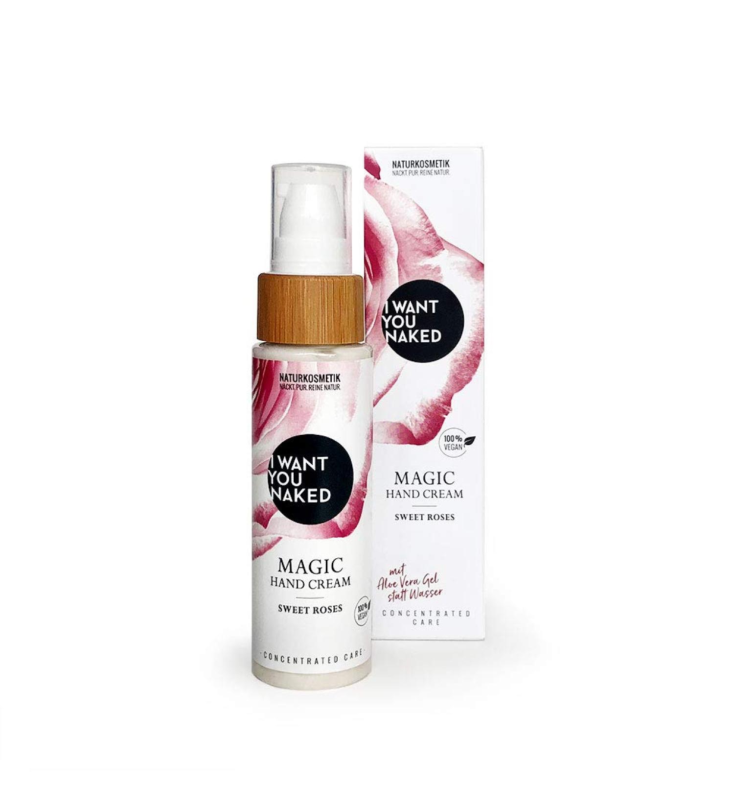 want you naked - Magic hand cream Sweet Roses - (1x 50ml)