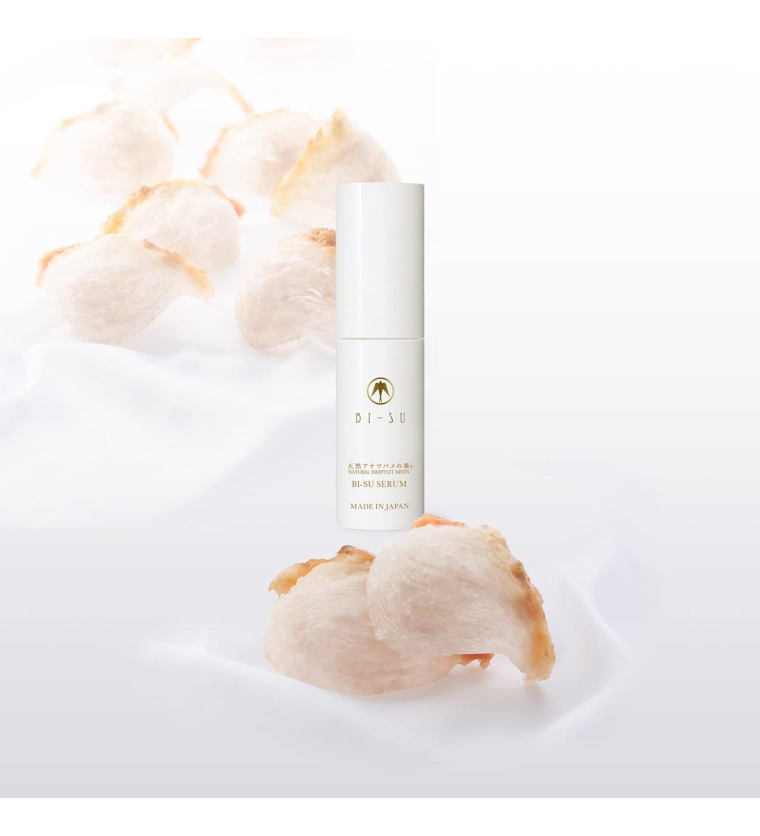 Hydrating Serum with Natural Swiftlet Nests Extract & Collagen | Anti-Aging Japanese Skincare for Dryness Fine Lines & Elasticity - 1 fl. oz (30ml - Buy Online on GoSupps.com