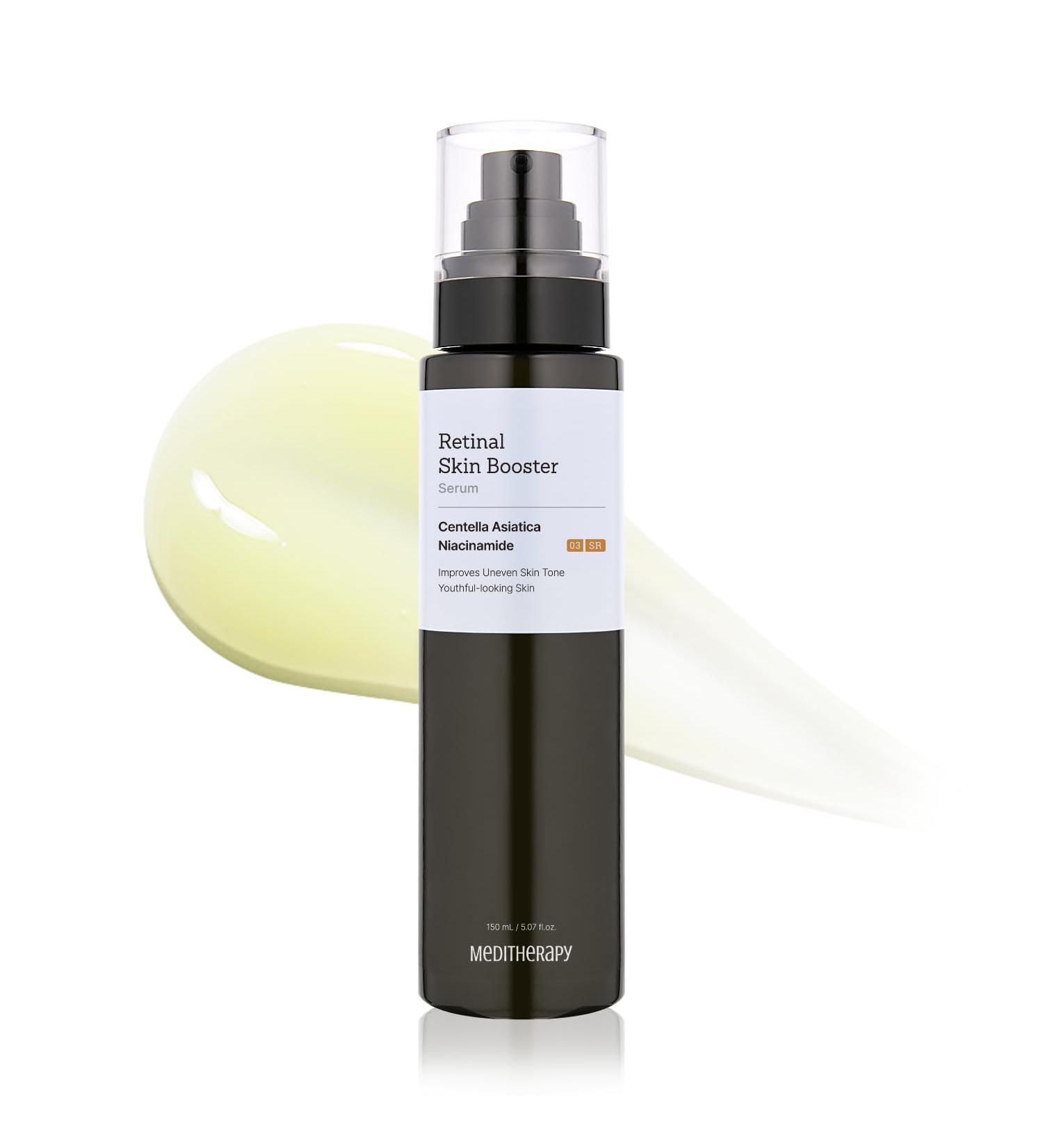 MEDITHERAPY Retinal Skin Booster Serum Retinal for Beginners Anti-Aging Non-Irritating Daily Retinol for Face and Body Pore Minimizer Wrinkle Care Korean Skin Care 5.07 Fl. Oz Large Size - Buy Online on GoSupps.com