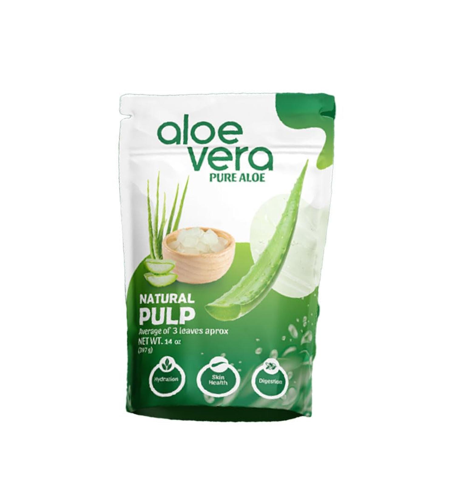 Frela 100% Pure Organic Aloe Vera Pulp 12 Ounce - Buy Online on GoSupps.com